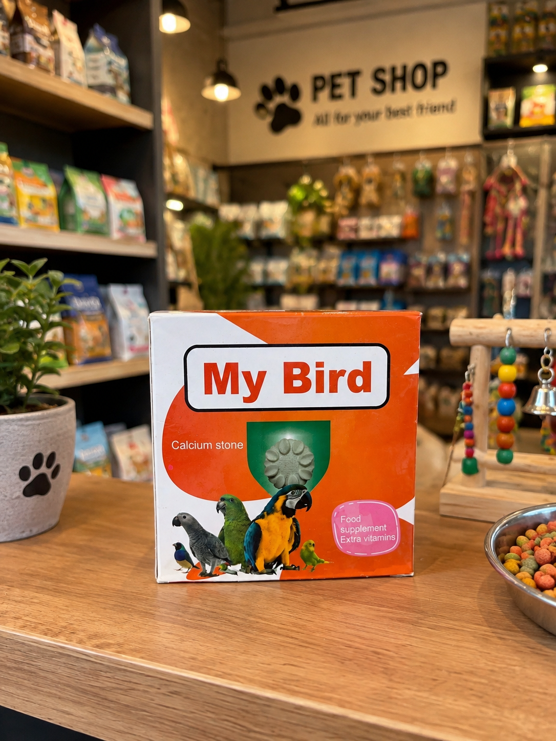 سنگ کلسیم پرنده، ویتامینه و مغذی، برند My bird